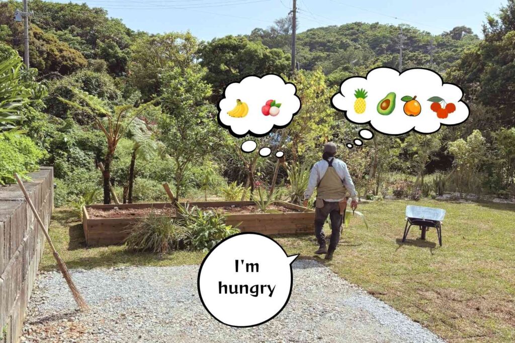 京都のランドスケープデザインplantwiseの収穫シーン