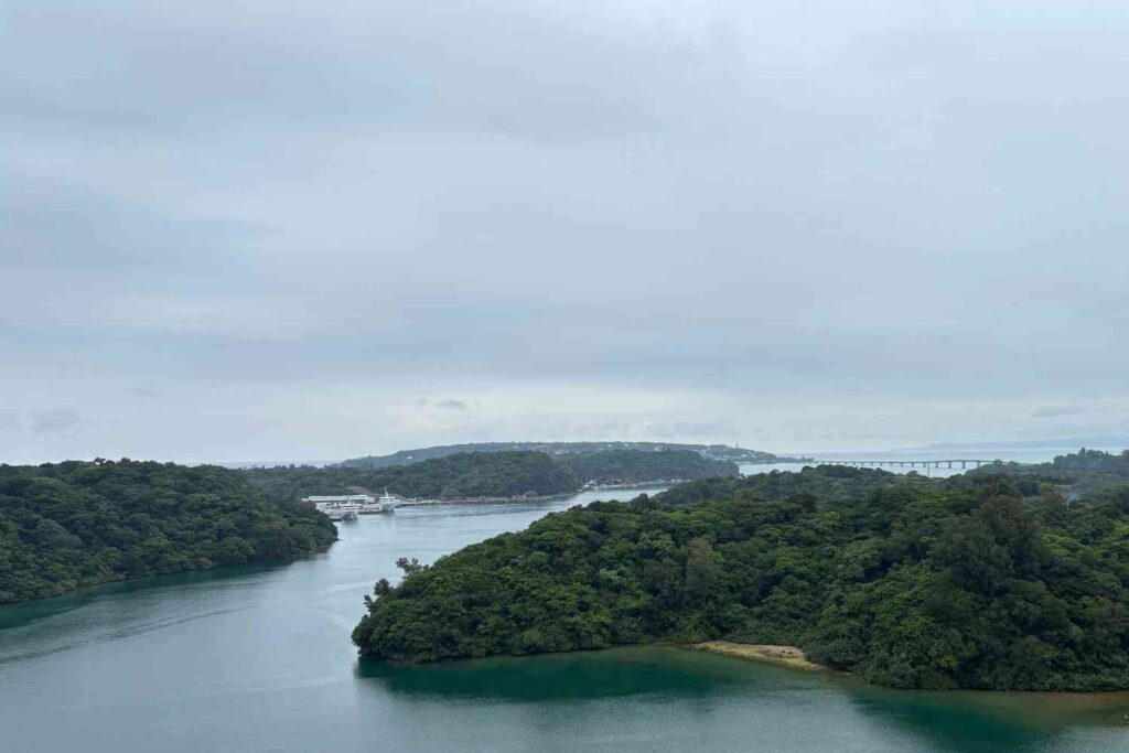 プラントワイズが沖縄で施工した物件　対岸から見た古宇利島